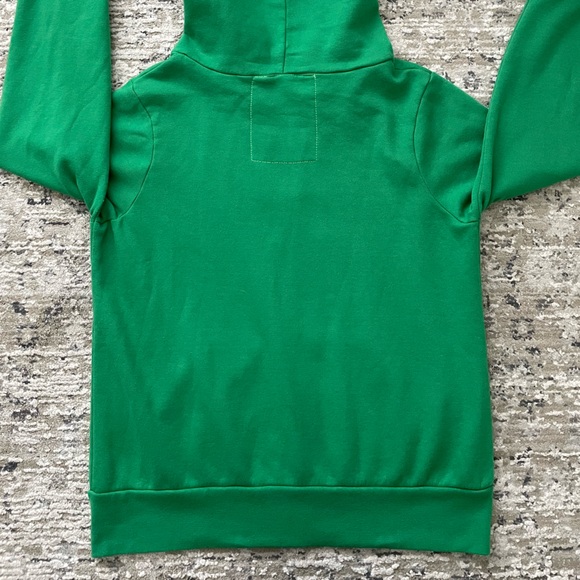 Aviator Nation 5 Stripe Green Zip Up Hoodie Size M Made USA Rare St Pattys Day - Picture 7 of 11